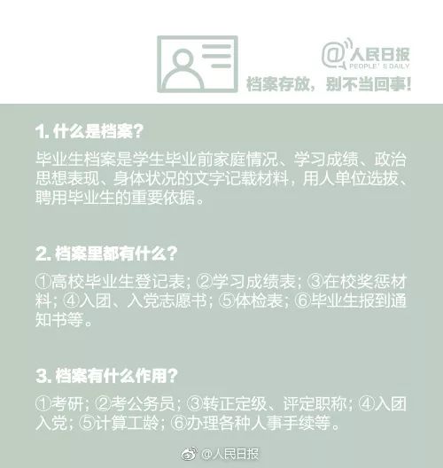 離校3大要緊事:檔案+戶口+租房!