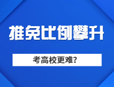 M校推免生比例連續(xù)走高，普通學生想考M校是不是越來越難？